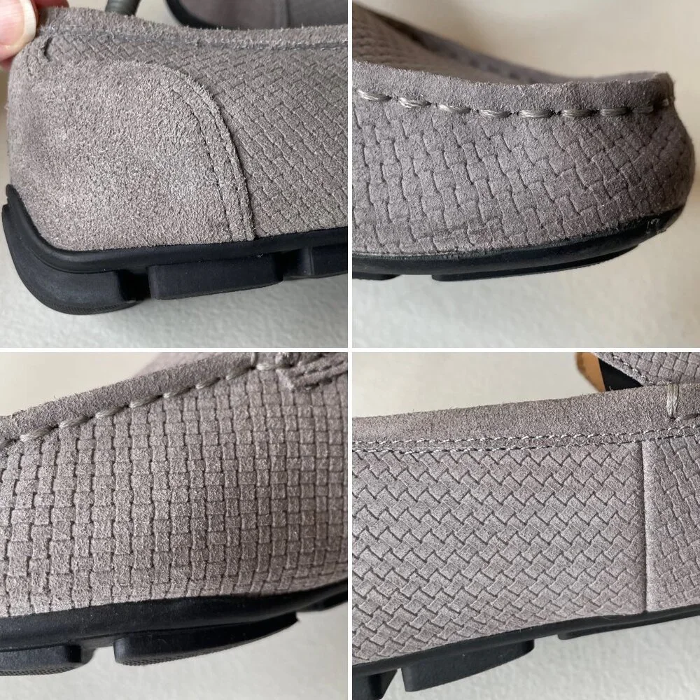 Alfani Kendric Men's Textured Driving Loafer Shoes Size 10